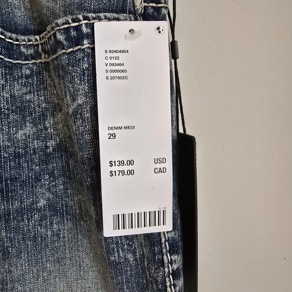 True Religion, New, Joey Big T Vintage Low-Rise Flare Stonewash Jeans Size 29 - Picture 5 of 11